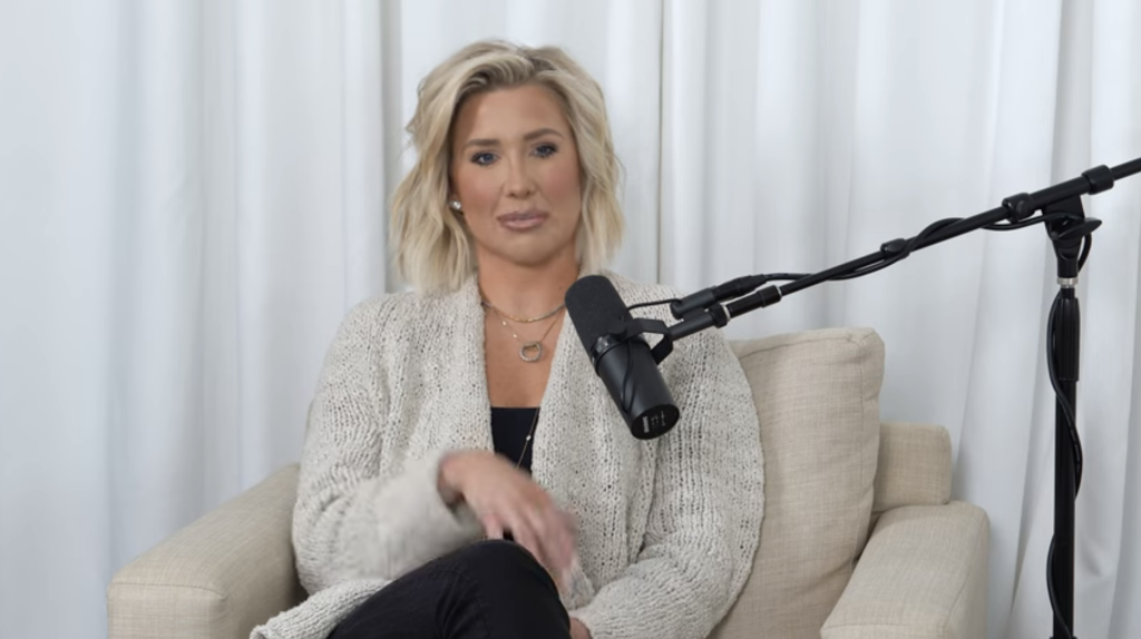 Savannah Chrisley on her podcast