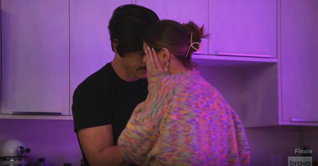 Tom Sandoval and Raquel Leviss embracing on Vanderpump Rules