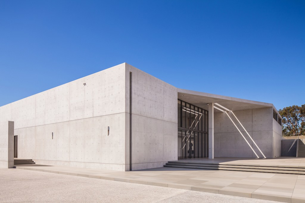 The house was designed by Japanese master architect Tadao Ando.