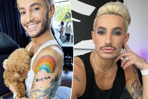 Two different portraits of Frankie Grande.