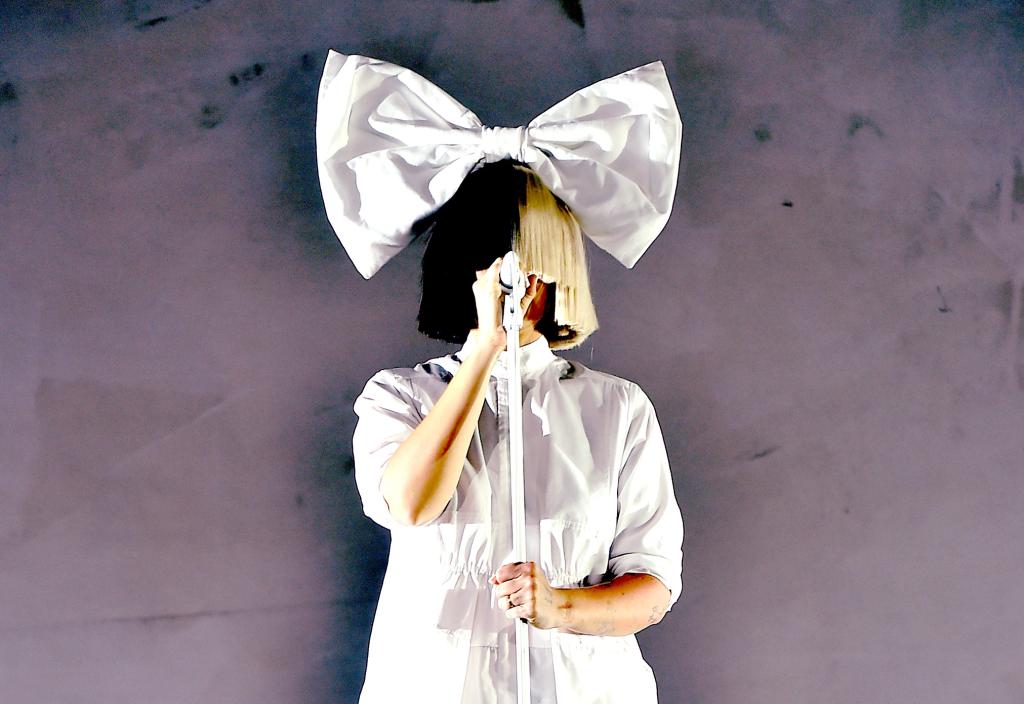 Sia performing.