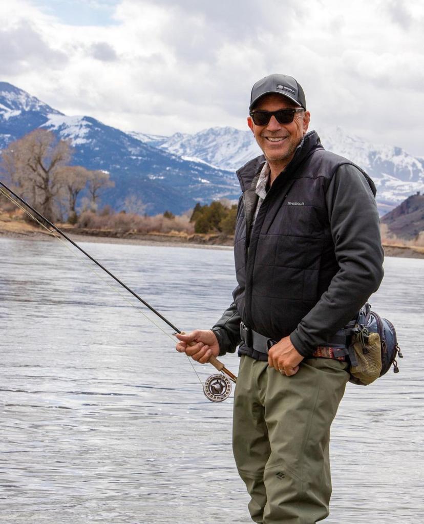 Kevin Costner fishing