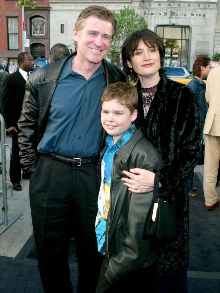 Williams and his family during New York Premiere of "Hollywood Ending" at Chelsea West Theatre in New York City.