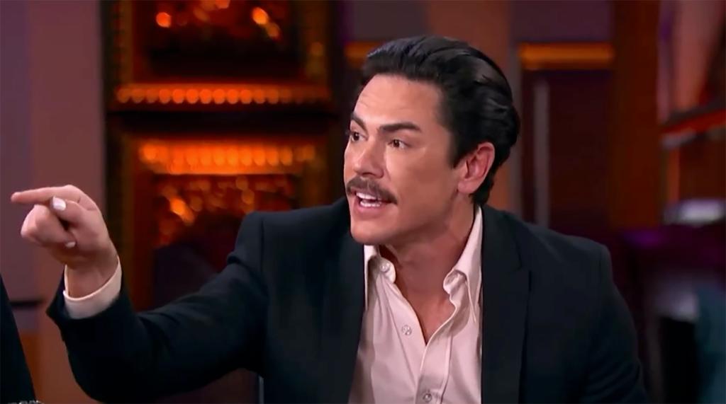 Tom Sandoval points during "VPR" reunion