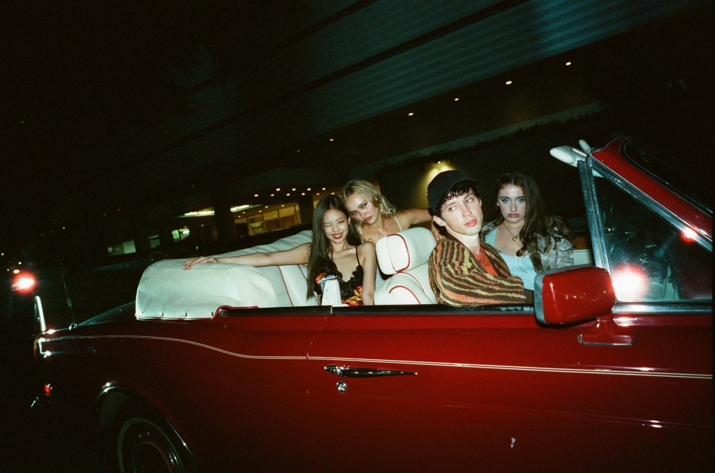 Jennie Ruby Jane, Lily-Rose Depp, Troye Sivan, and Rachel Sennott in "The Idol." 