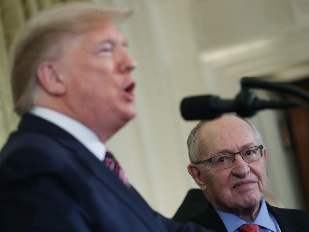 Donald Trump. Alan Dershowitz 