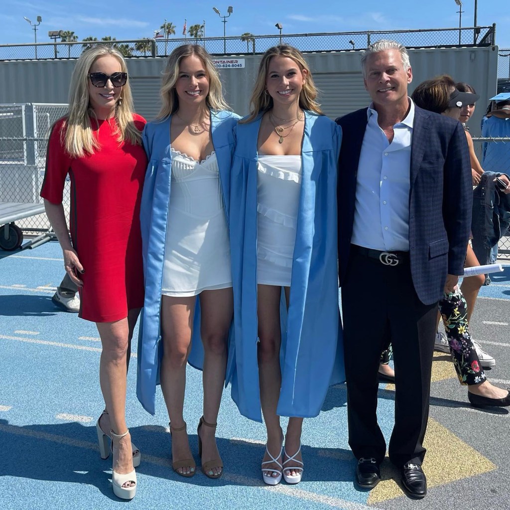 David Beador and Shannon Beador at daughter Stella and Adeline's graduation