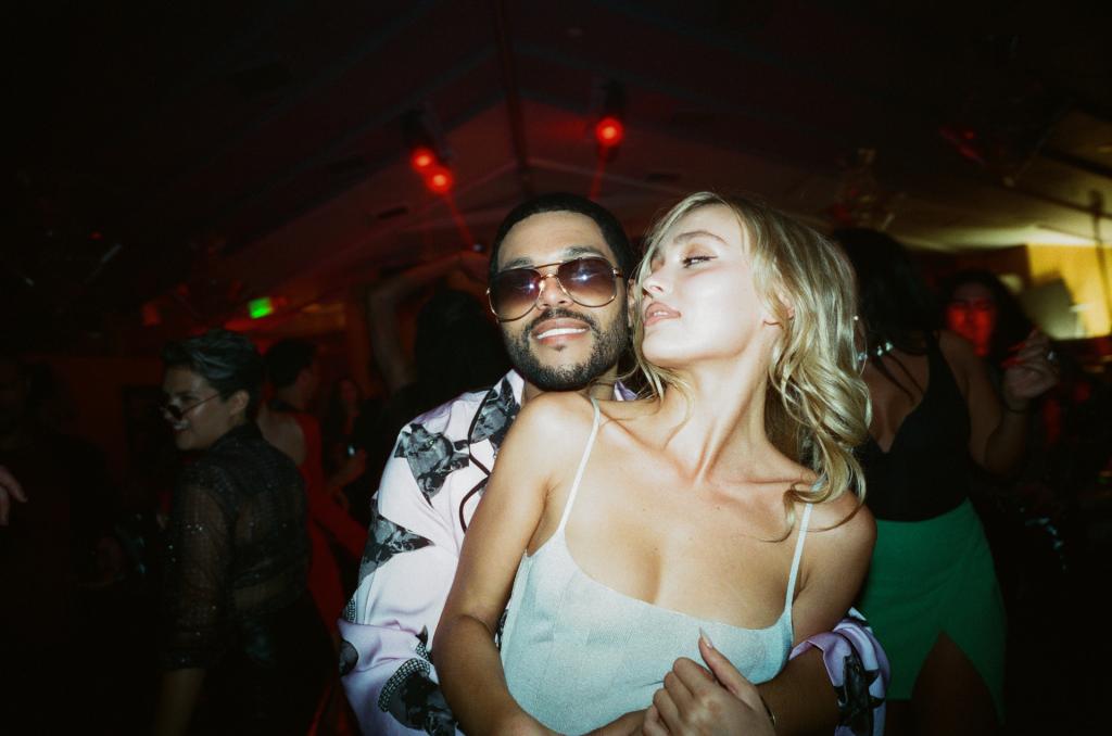 Lily Rose Depp and The Weeknd in "The Idol"