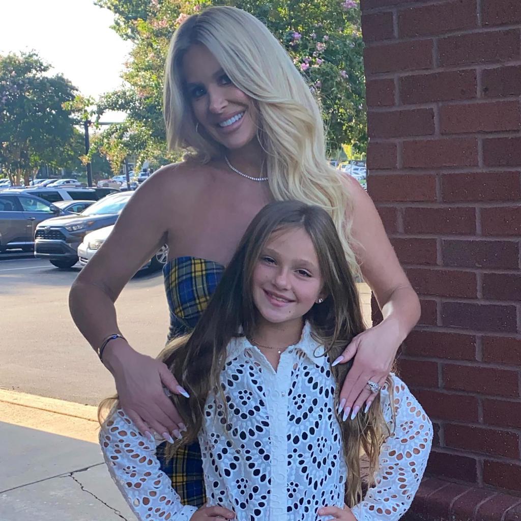 Kim Zolciak poses with daughter Kaia