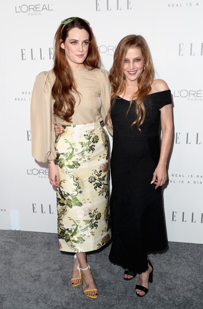 Riley Keough and Lisa Marie Presley. 