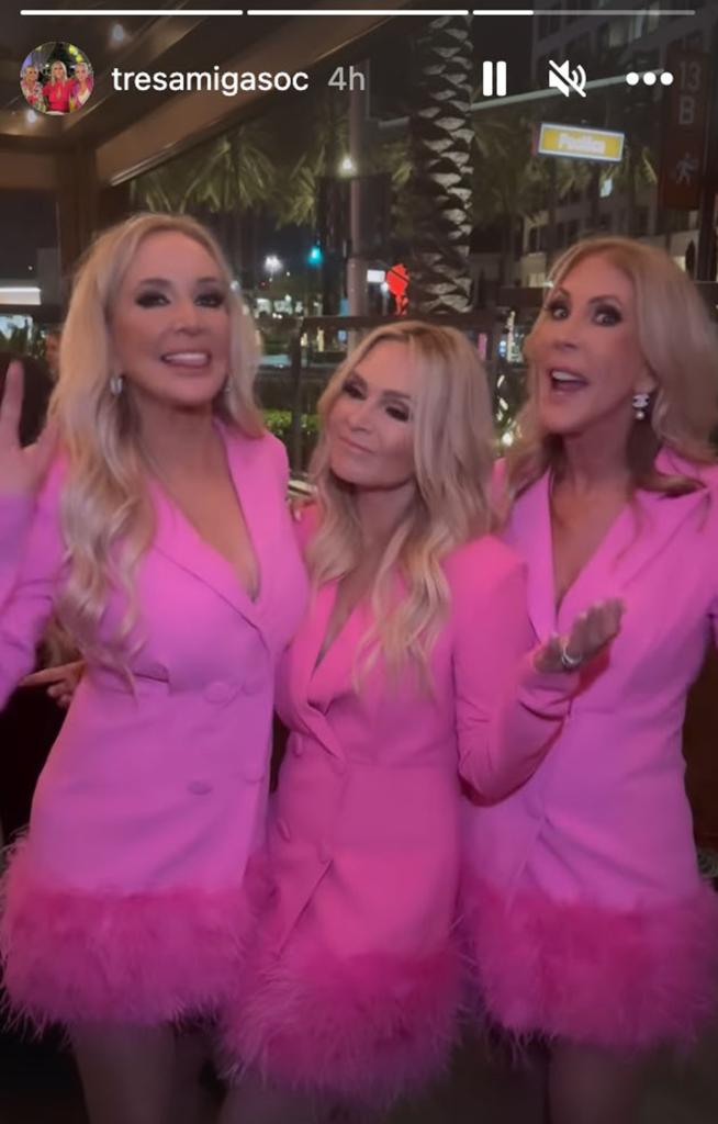 Shannon Beador, Tamra Judge and Vicki Gunvalson posing for a photo