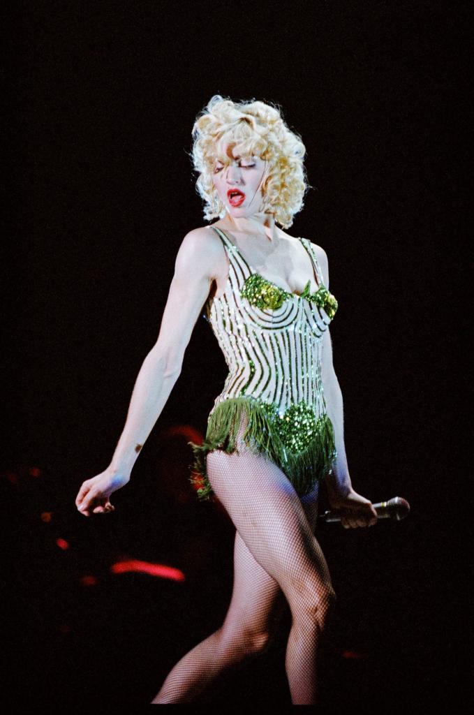 Madonna performing in 1990