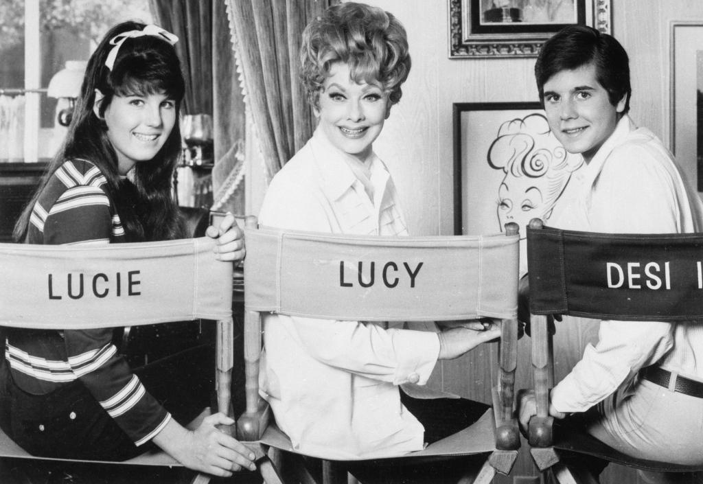 Lucille Ball and her kids on "Here's Lucy."