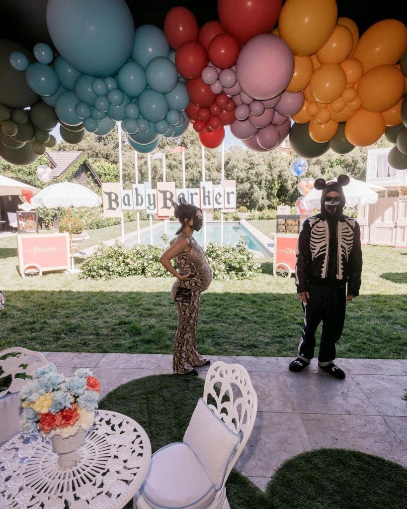 kourtney kardashian travis barker baby shower