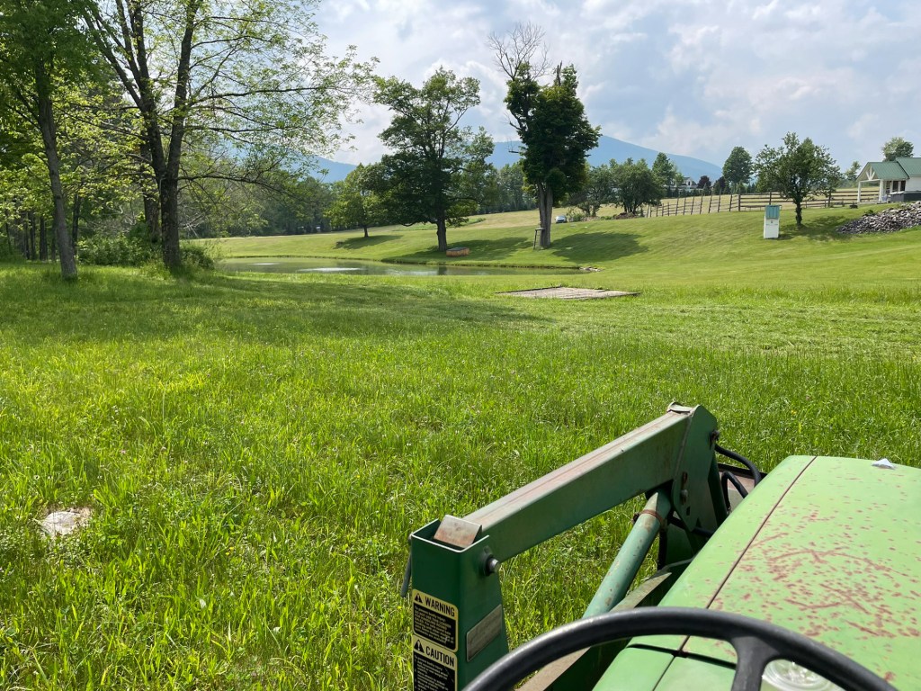 Williams on lawn mower, lawn