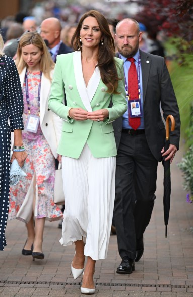 Kate Middleton, the Princess of Wales, attends Wimbledon on July 4, 2023.