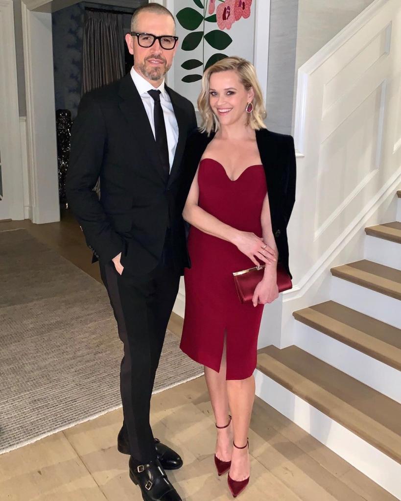 Reese Witherspoon and Jim Toth dressed up.