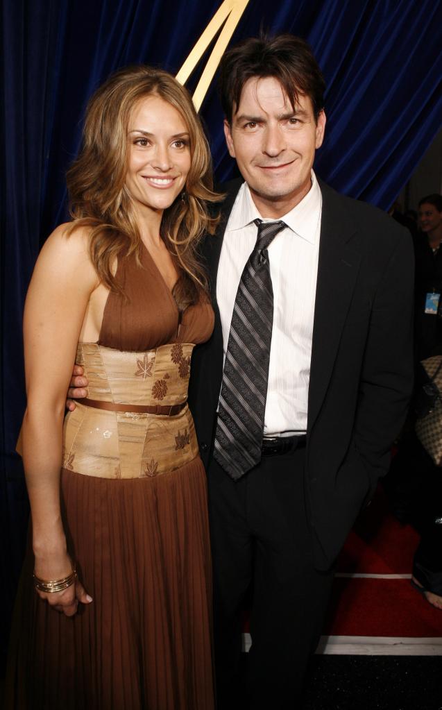 Brooke Mueller and Charlie Sheen at 2006 Emmy Awards