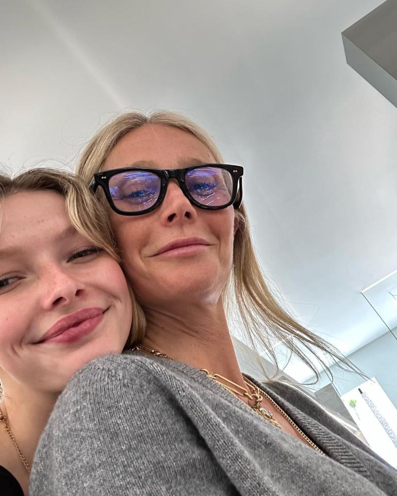 Gwyneth Paltrow and Apple Martin.