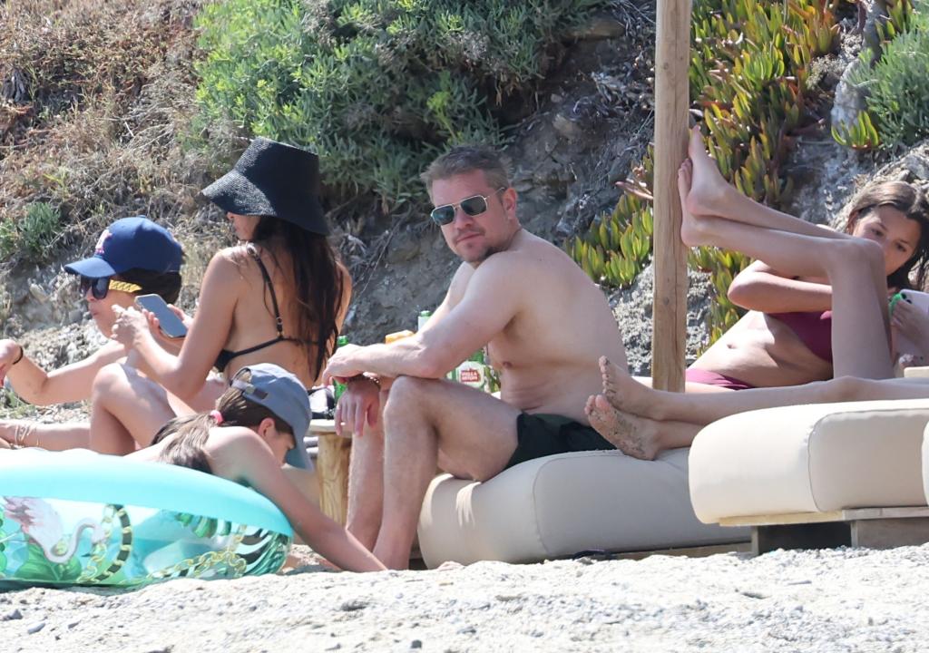 Matt Damon and Luciana Barroso