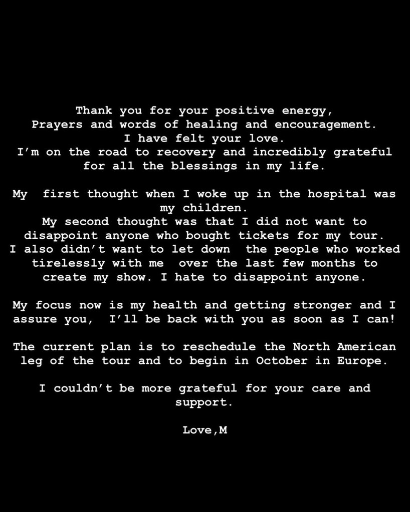 madonna instagram statement 