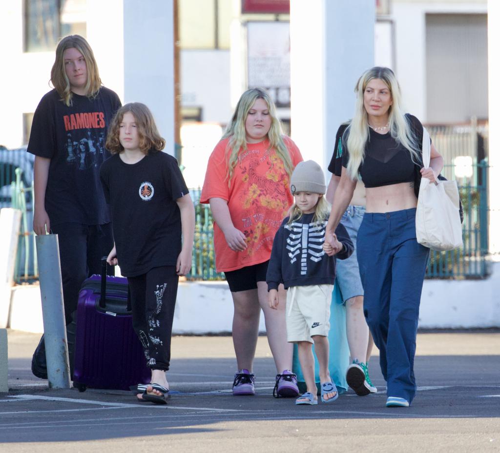 Tori Spelling and kids