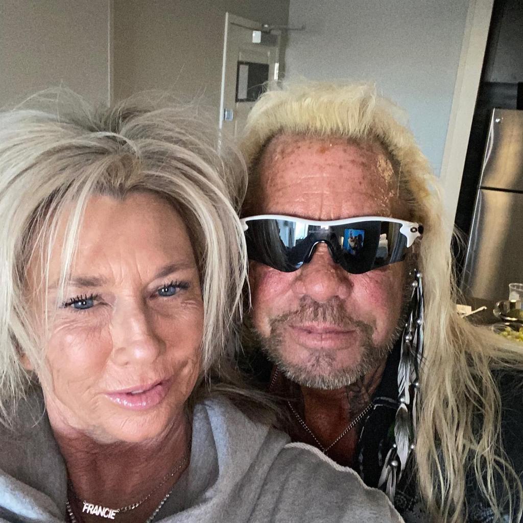 A selfie of Dog the Bounty Hunter and his wife, Francie Frane.