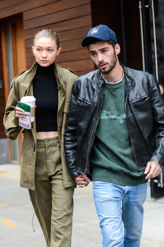 Gigi Hadid and Zayn Malik in New York. 