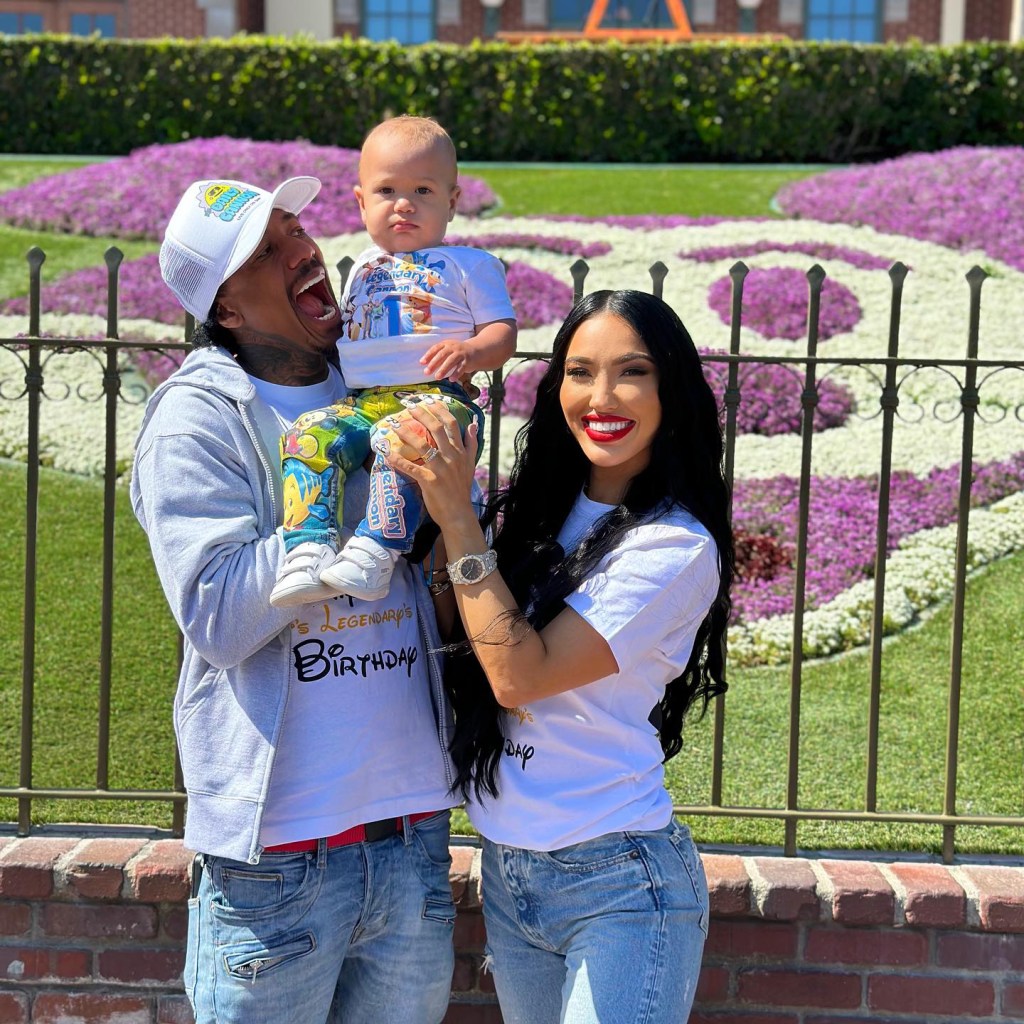 Bre Tiesi and Nick Cannon with their son Legendary.