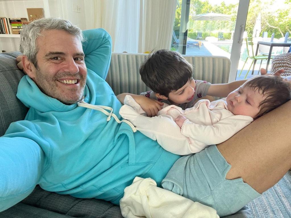 Andy Cohen, son Benjamin and daughter Lucy