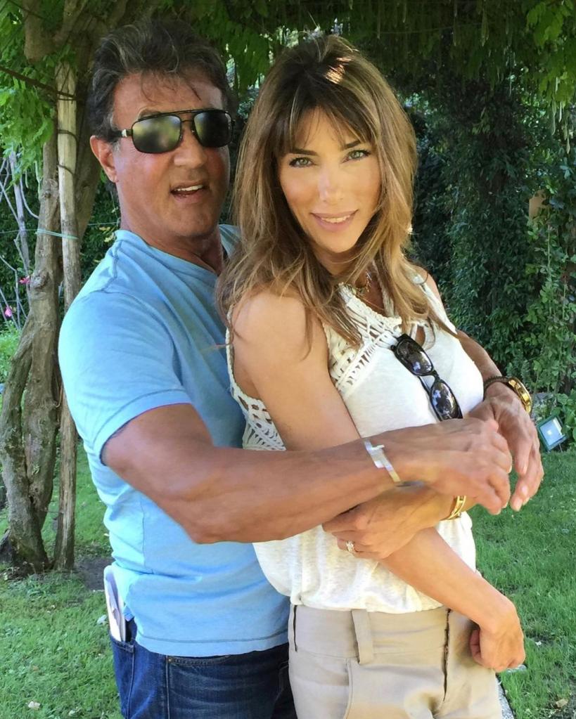 Sylvester Stallone and Jennifer Flavin