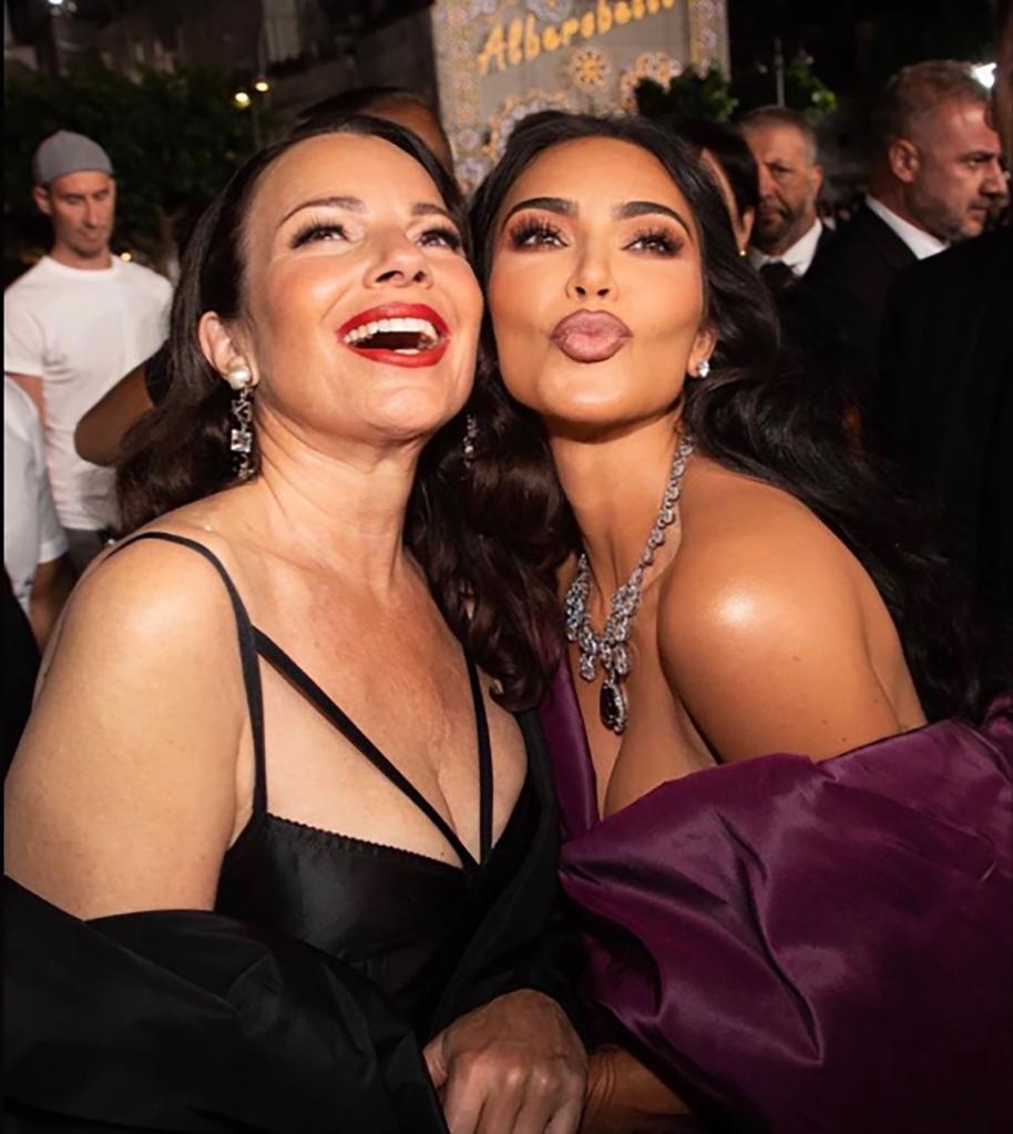 fran drescher and kim kardashian selfie