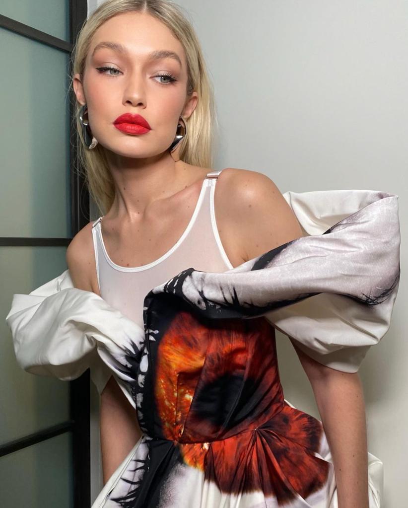 Gigi Hadid in glam.