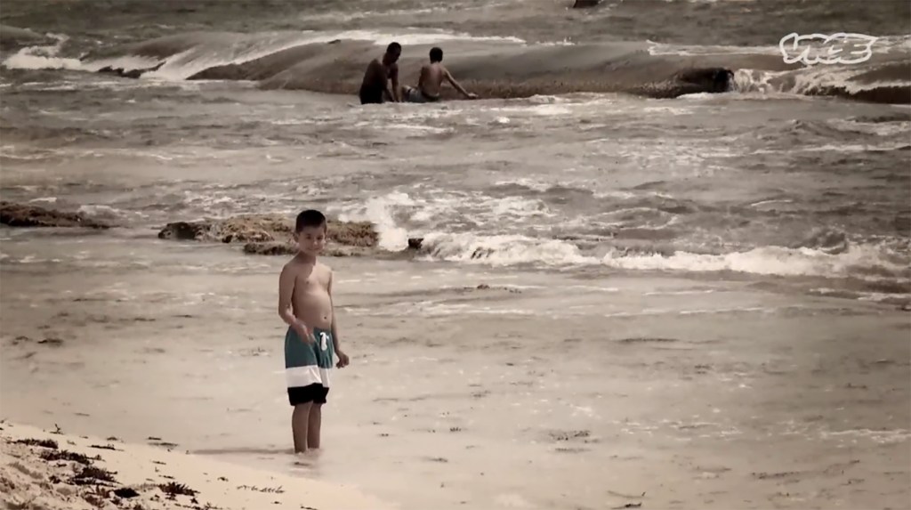 Collin Gosselin at a beach.