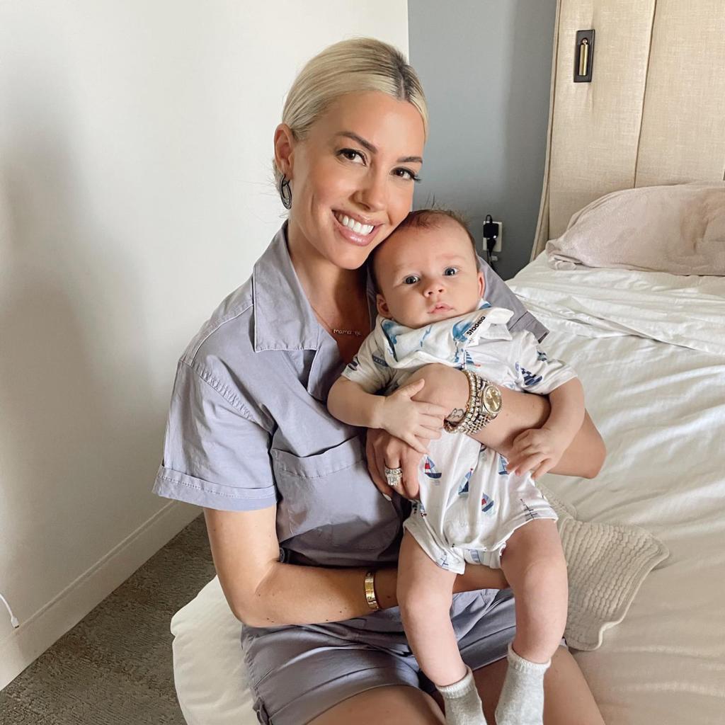 Heather Rae Young with her son Tristan. 