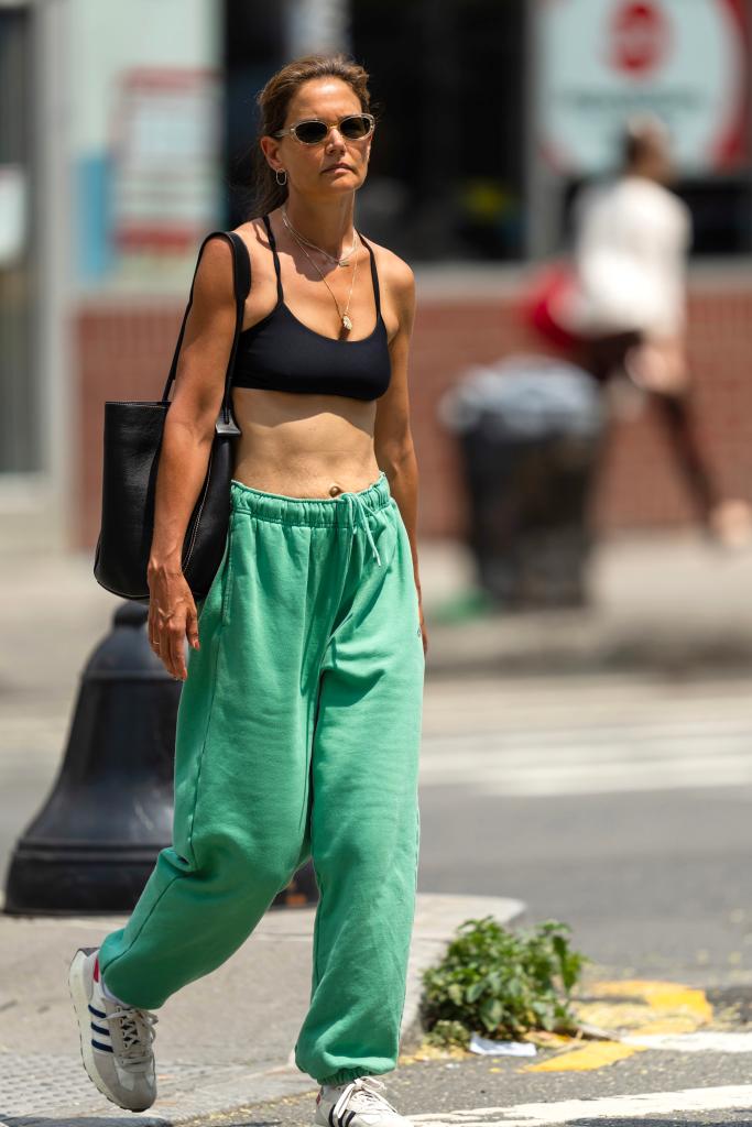 Katie Holmes walking in NYC