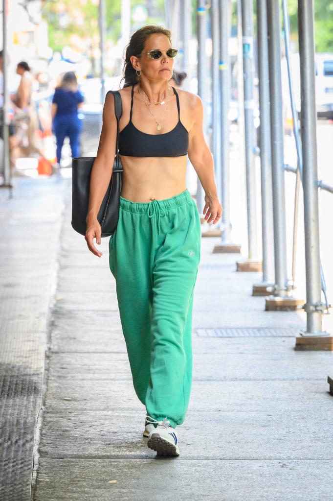 Katie Holmes walking in NYC