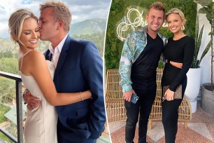 Chase Chrisley and Emmy Medders split image.