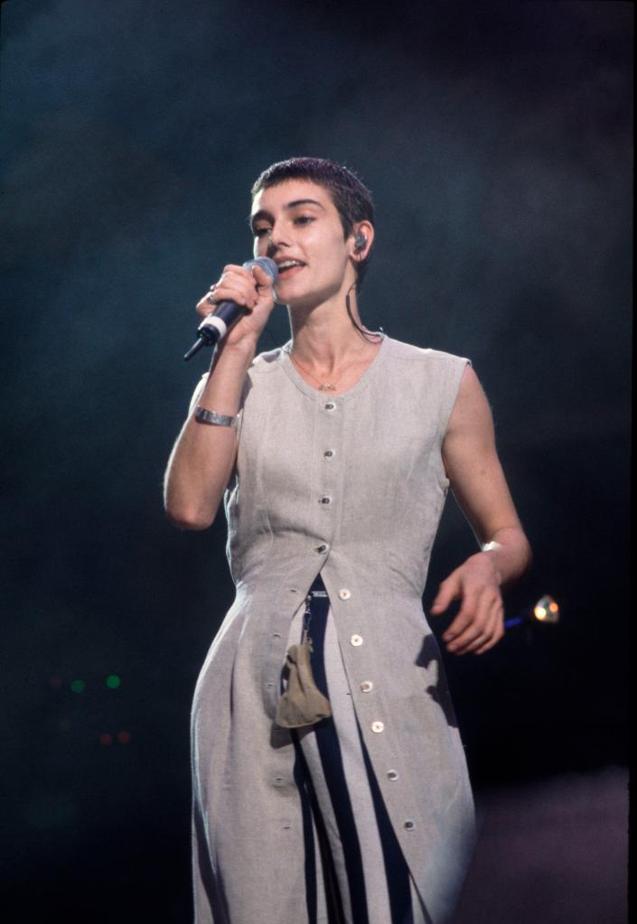 Sinead O'Connor performing