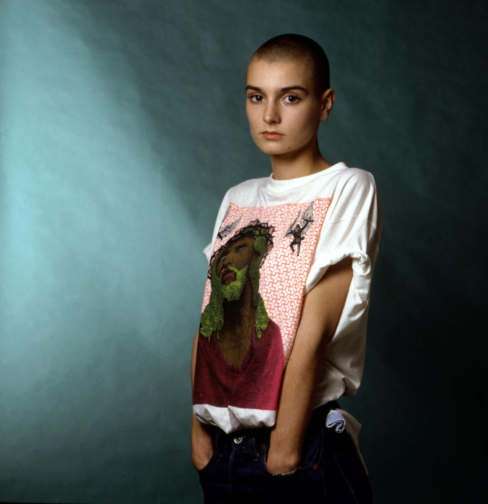 Irish singer-songwriter Sinead O'Connor, circa 1990.