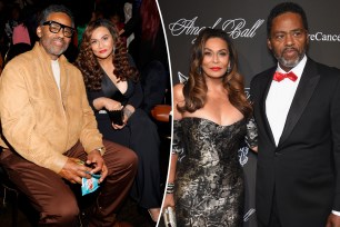 Beyonce's mom, Tina Knowles, and Richard Lawson split image.