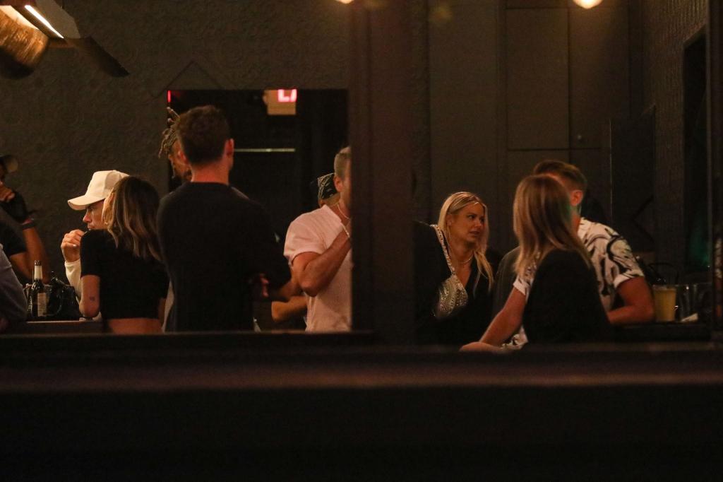 The "Vanderpump Rules" cast filming at a bar