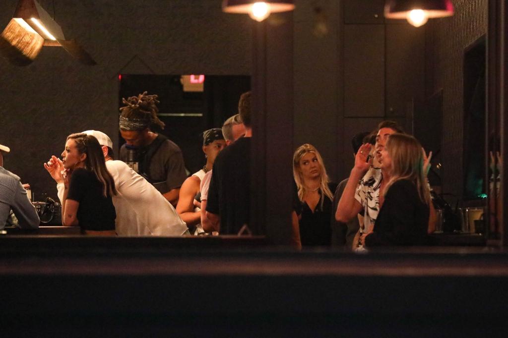 The "Vanderpump Rules" cast filming at a bar