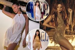I wore the Di Petsa ‘wet look’ dress celebrities like Bella Hadid and Shakira love