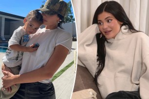 Kylie Jenner and son Aire