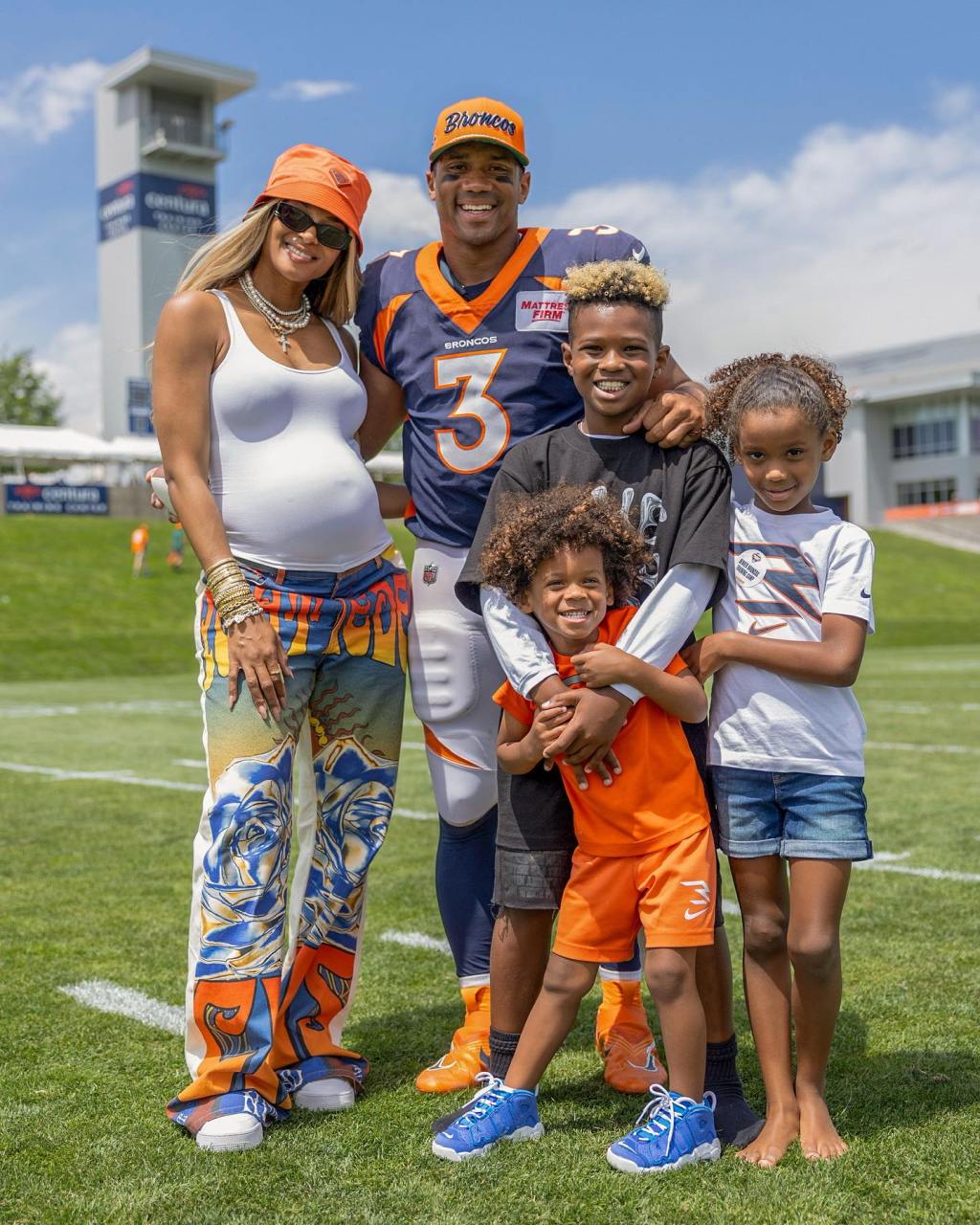 Ciara, Russell Wilson and their children