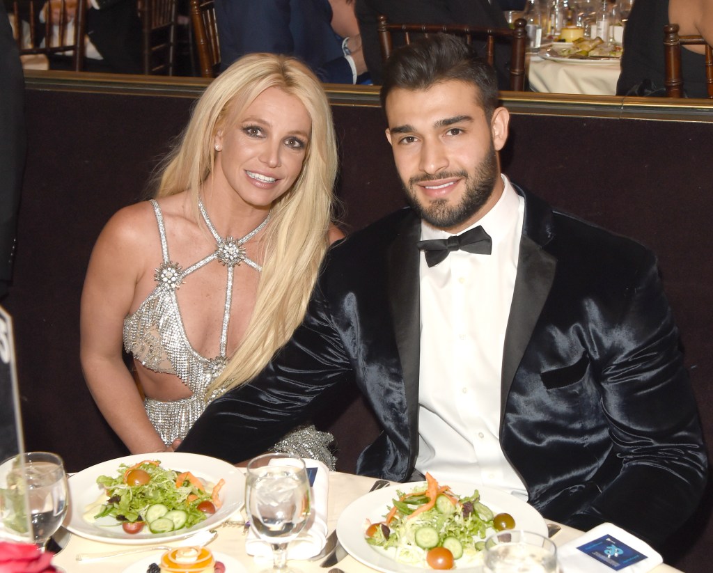 Britney Spears and Sam Asghari in California