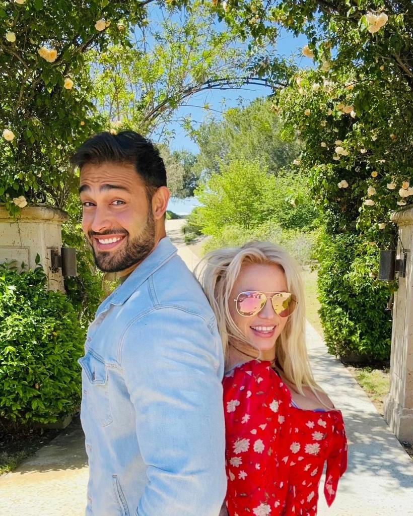 A photo of Sam Asghari and Britney Spears