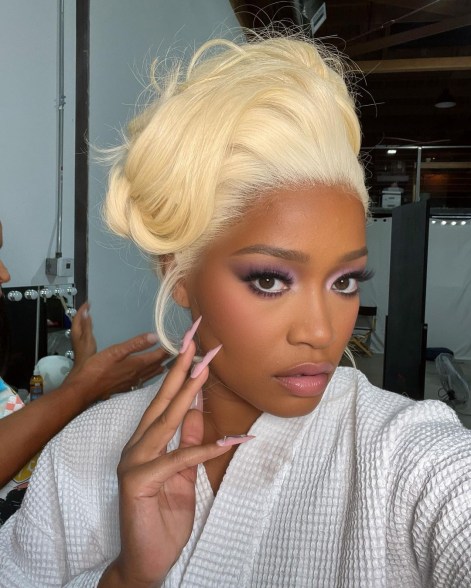 keke palmer with blonde hair