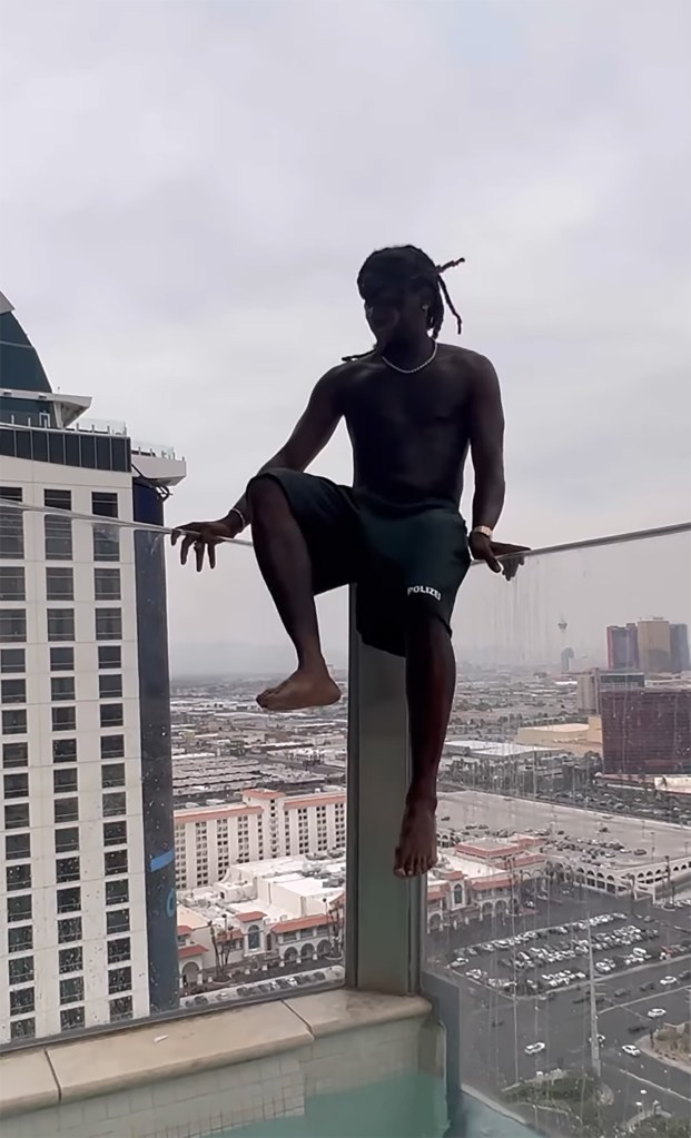 Offset in the Las Vegas pool. 